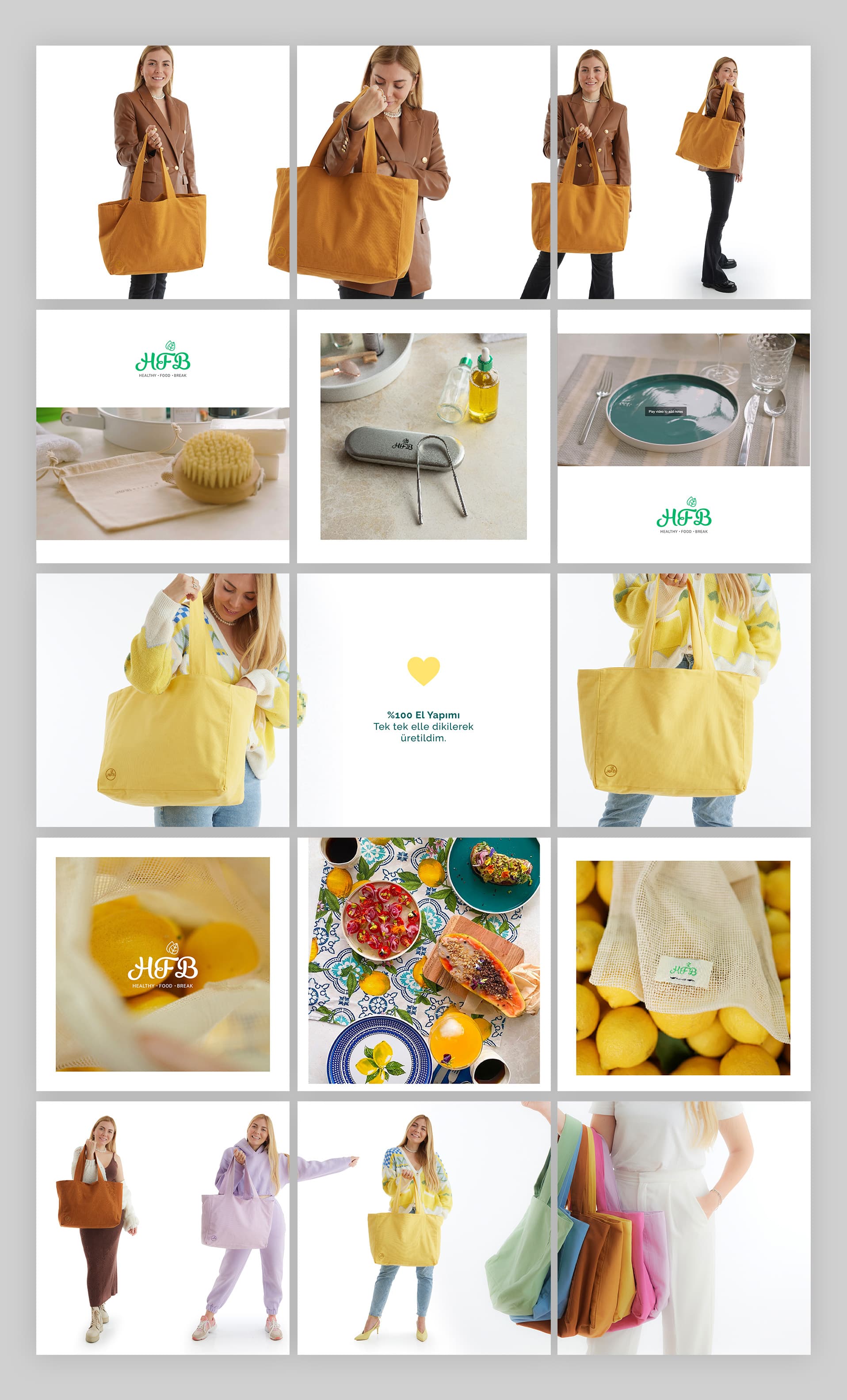 HealthyFoodBreak Social Media Content Design screenshot 4