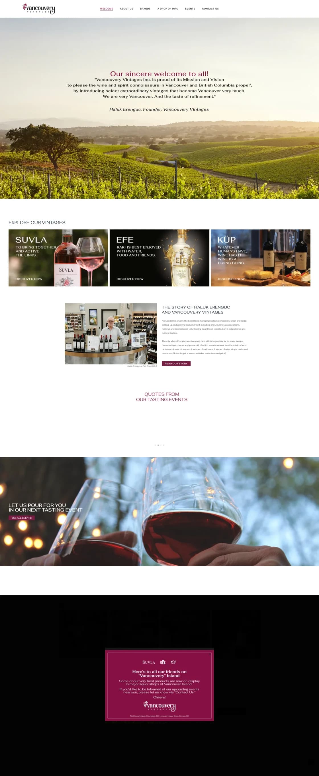 Vancouver Vintages E-Commerce Web Design screenshot 2