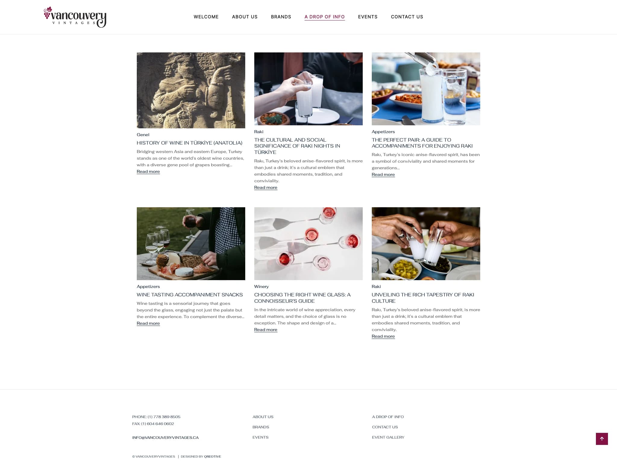 Vancouver Vintages E-Commerce Web Design screenshot 1