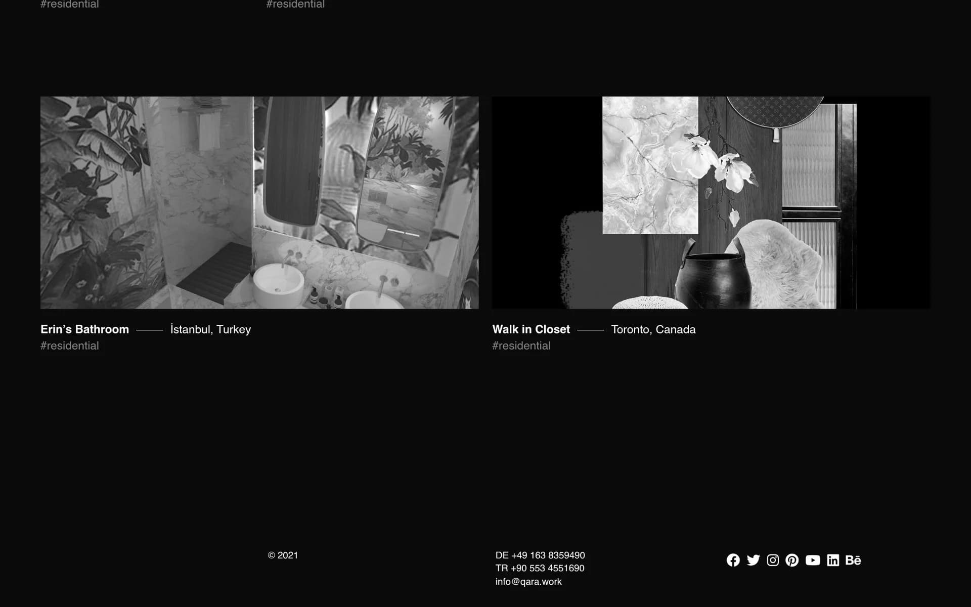 QARA Interior & Architecture Web Design screenshot 4