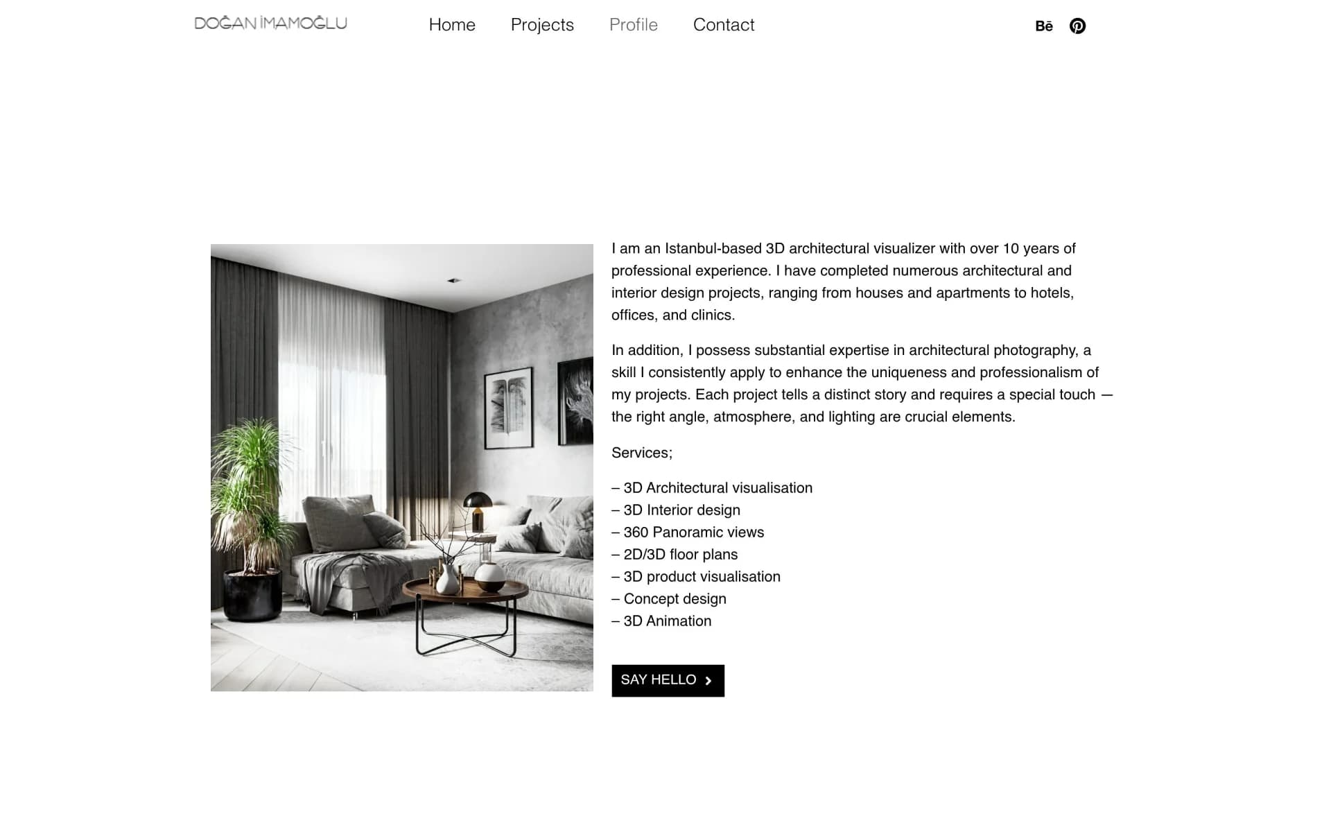 Doğan İmamoğlu Portfolio Web Design screenshot 3