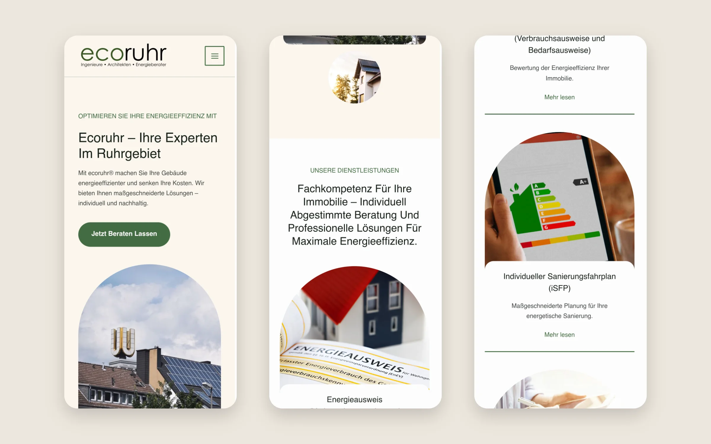 Ecoruhr Energy Consulting Web Design screenshot 5