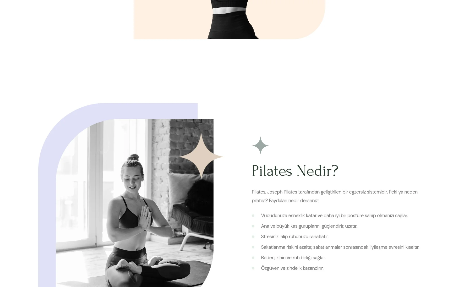 FlexCore Pilates Studio Web Design screenshot 2