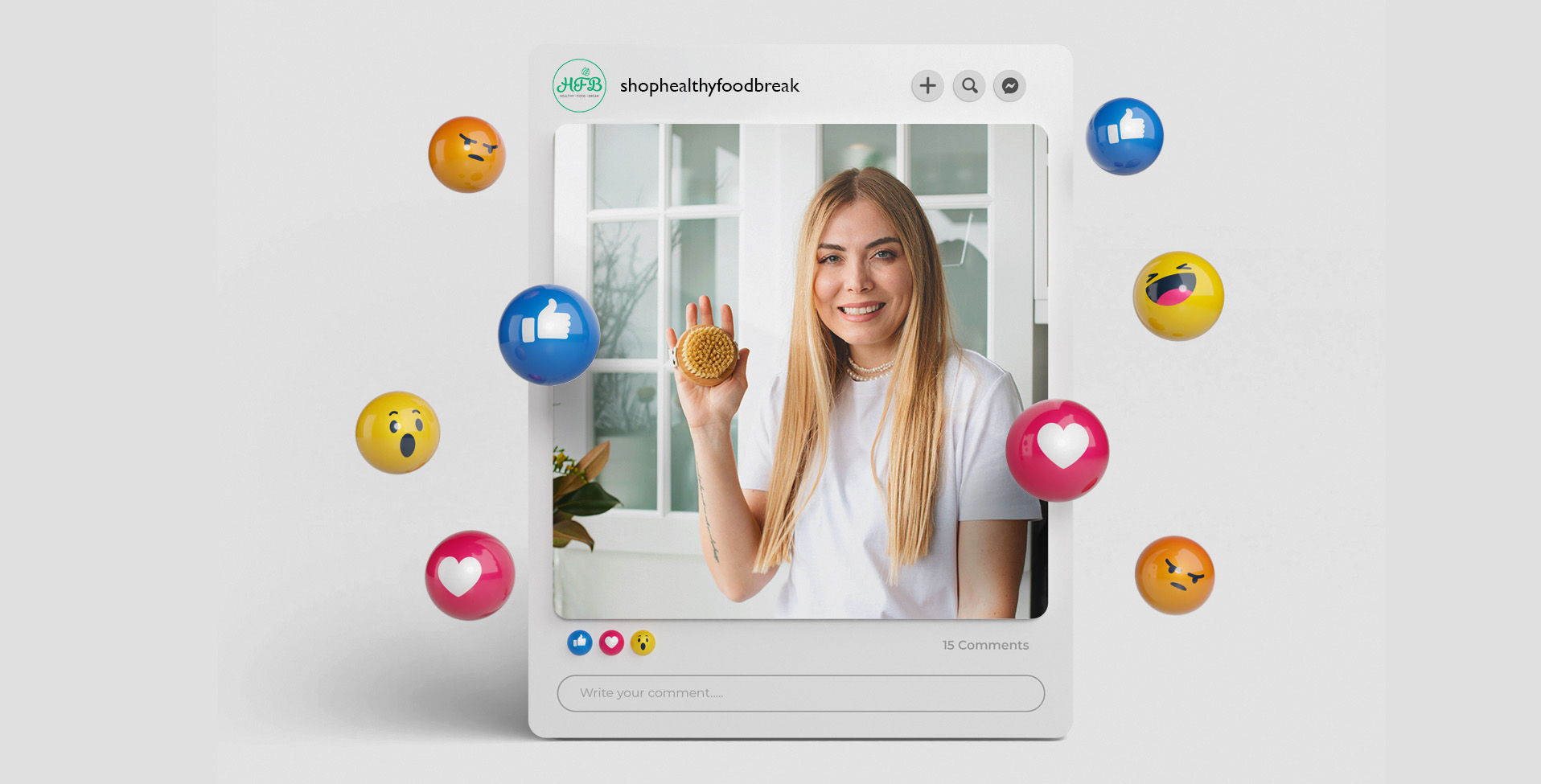 HealthyFoodBreak Social Media Content Design
